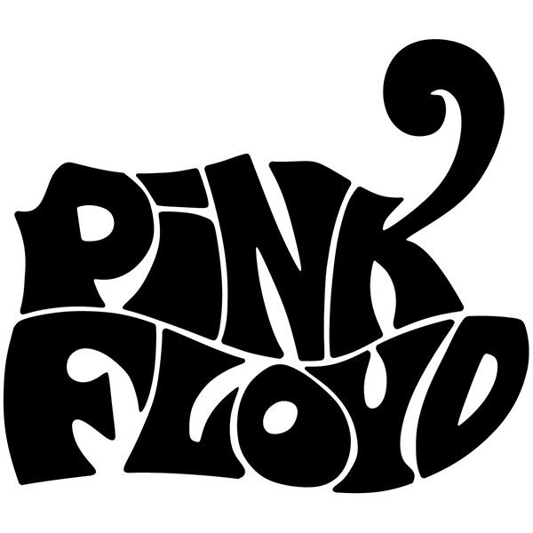 Adesivi per Auto e Moto: Logo Pink Floyd in Stile Psichedelico