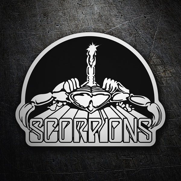 Adesivi per Auto e Moto: Logo Scorpions con Escorpi&oacute;n y Tridente