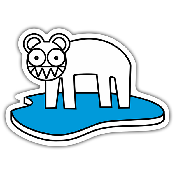 Adesivi per Auto e Moto: Orso Radiohead