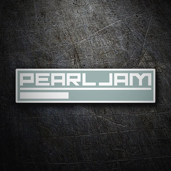Adesivi per Auto e Moto: Logo Pearl Jam con Linea Inferiore