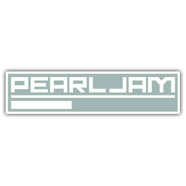 Adesivi per Auto e Moto: Logo Pearl Jam con Linea Inferiore