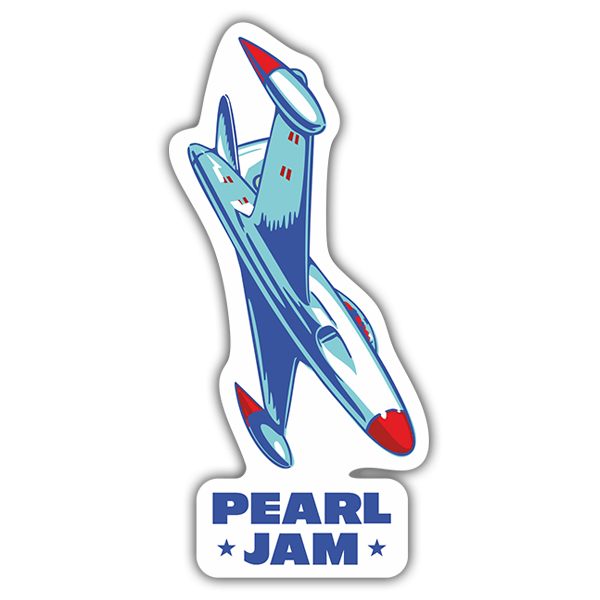 Adesivi per Auto e Moto: Pearl Jam Aereo