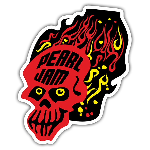 Adesivi per Auto e Moto: Pearl Jam Skull
