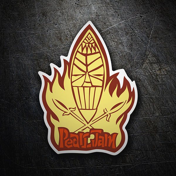 Totem Tiki tra le Fiamme con Testo Pearl Jam 1/1