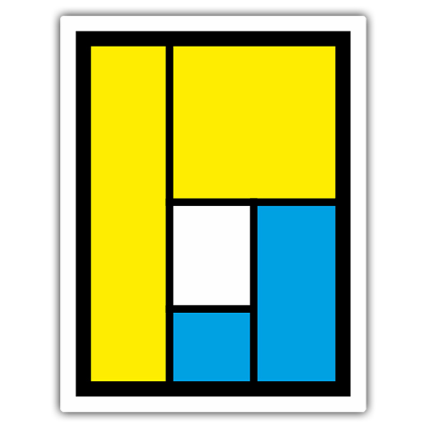 Adesivi per Auto e Moto: Logo Pearl Jam con Formas Geom&eacute;tricas