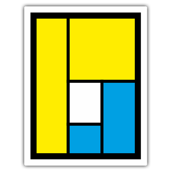 Adesivi per Auto e Moto: Logo Pearl Jam con Formas Geom&eacute;tricas