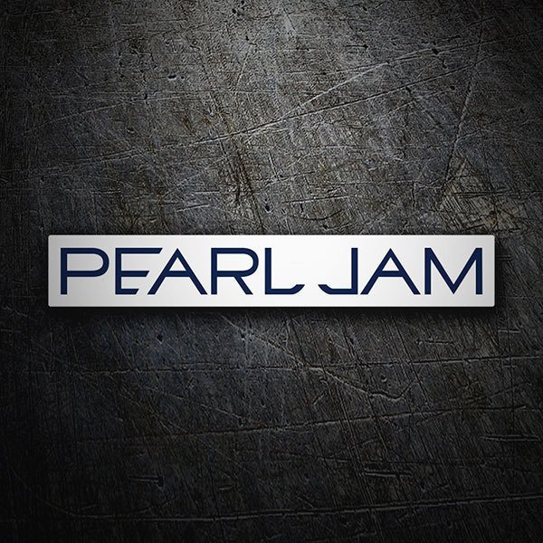 Adesivi per Auto e Moto: Logo Pearl Jam in Stile Retro
