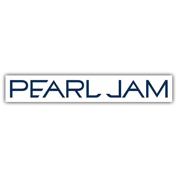 Adesivi per Auto e Moto: Logo Pearl Jam in Stile Retro