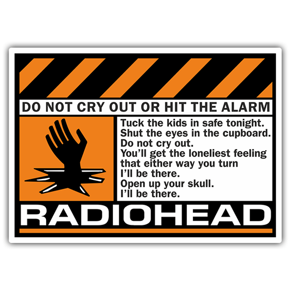 Adesivi per Auto e Moto: Radiohead - Do Not Cry