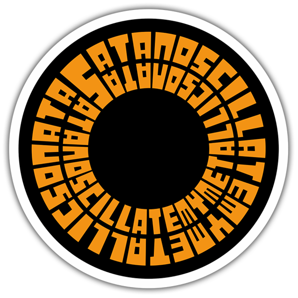 Adesivi per Auto e Moto: Logo Soundgarden con Disegno Circolare