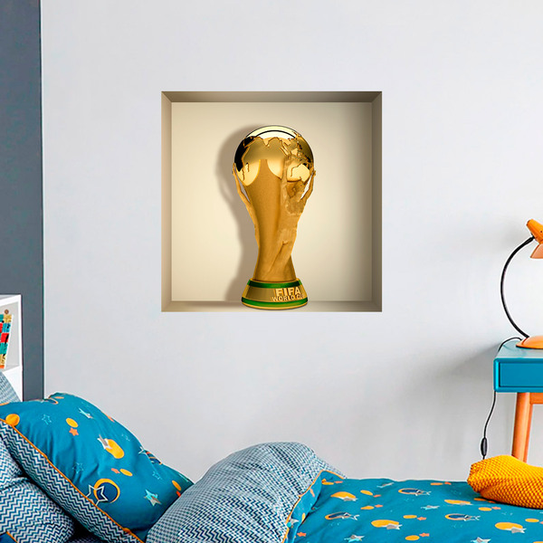 Coppa del Mondo FIFA effetto nicchia 3D 3/4