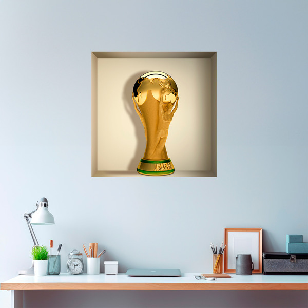 Adesivi Murali: Coppa del Mondo di calcio nicchia 5