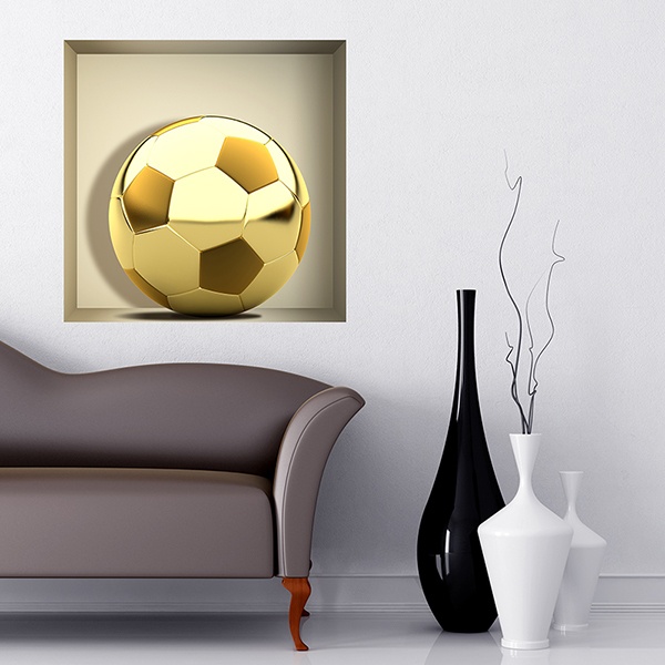 Adesivi Murali: Pallone d oro nicchia