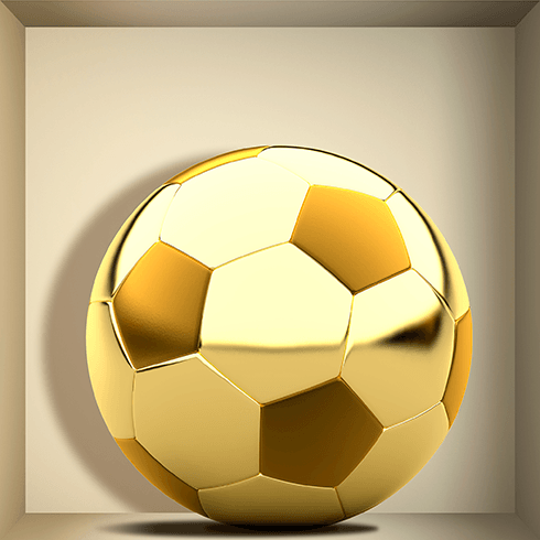 Adesivi Murali: Pallone d oro nicchia