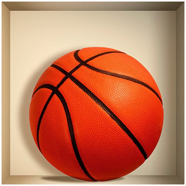 Adesivi Murali: Sfera di pallacanestro nicchia