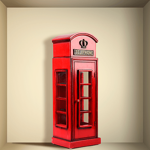 Adesivi Murali: Londra cabina telefonica nicchia 0