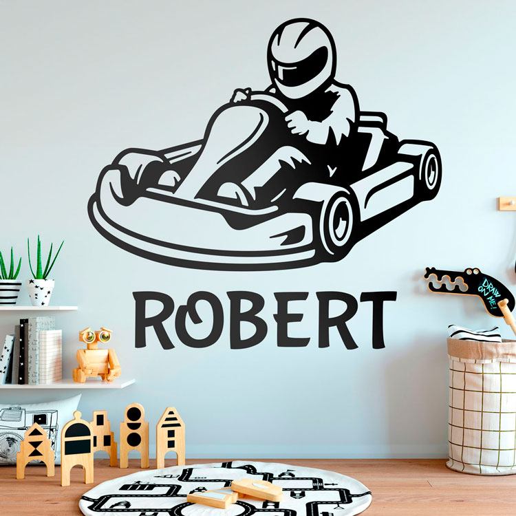Go-kart da corsa con nome personalizzato 1/2