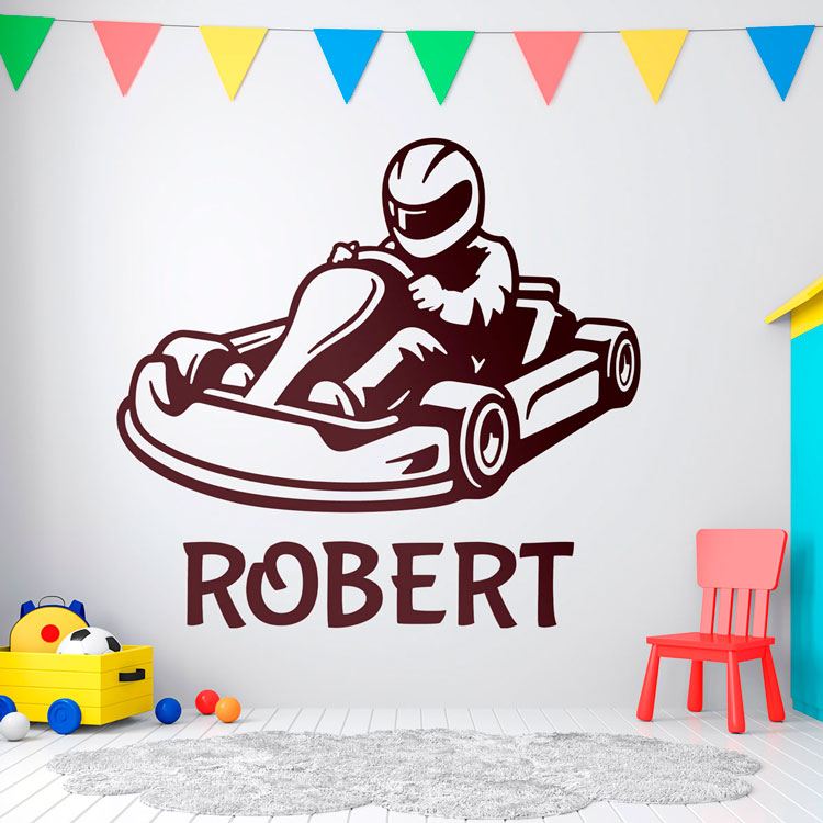 Adesivi per Bambini: Kart personalizzato