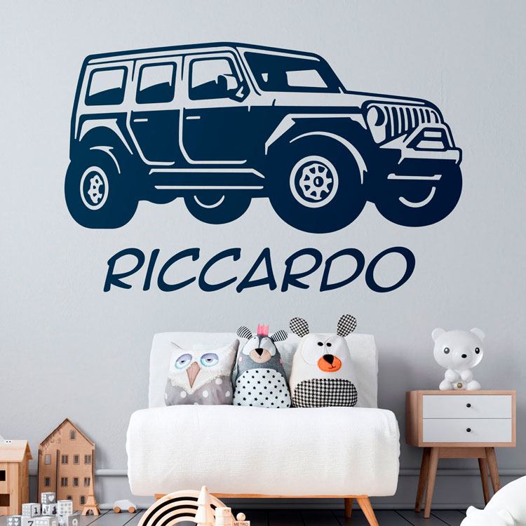 Adesivi per Bambini: Jeep personalizzata