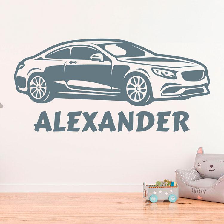 Adesivi per Bambini: Auto sportiva personalizzata 2