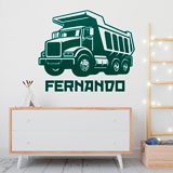 Adesivi per Bambini: Camion da cantiere personalizzato 2