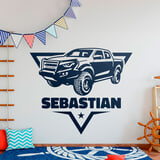 Adesivi per Bambini: Avventura 4x4 con Nome