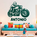 Adesivi per Bambini: Moto Chopper Custom con Nome