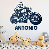Adesivi per Bambini: Moto Chopper Custom con Nome 2