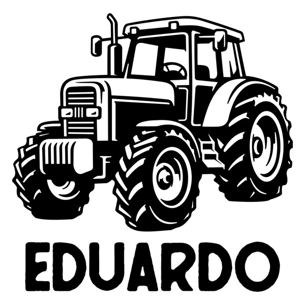 Adesivi per Bambini: Trattore John Deere con nome