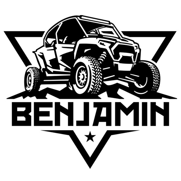 Adesivi per Bambini: Buggy con nome personalizzato