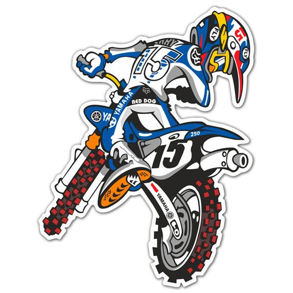 Adesivo Yamaha Motocross Stickersmurali Com