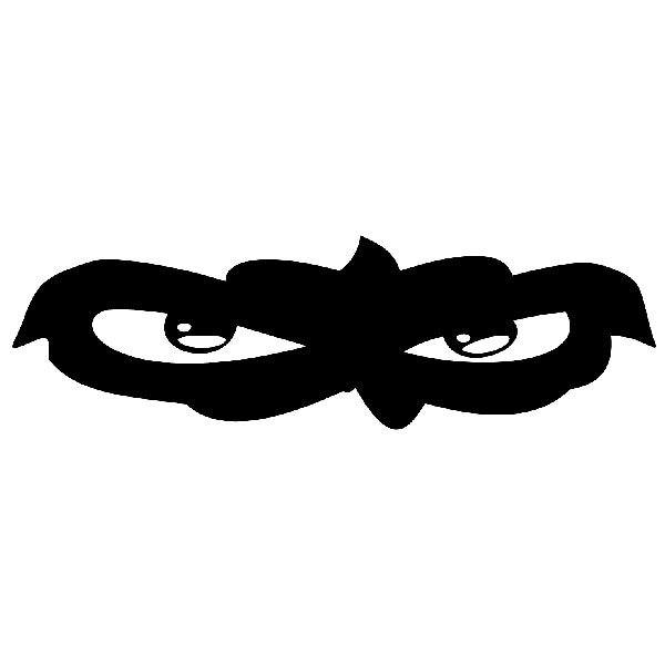 Adesivi per Auto e Moto: Maschera con occhi feroci