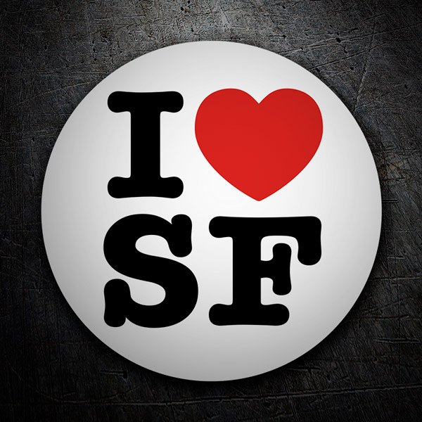 Adesivi per Auto e Moto: I love SF