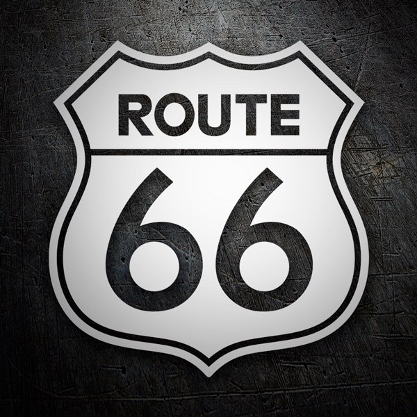 Adesivi per Auto e Moto: Route 66 fustellato