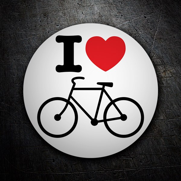 Adesivi per Auto e Moto: I love vélo