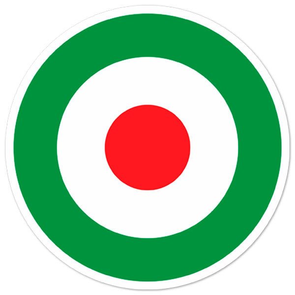 Adesivi per Auto e Moto: Italia Bandiera Circle