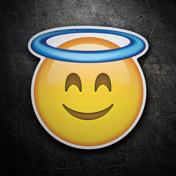 Faccina sorridente con aureola 0