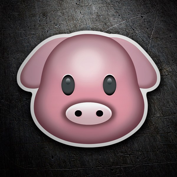 Adesivi per Auto e Moto: Pig faccia 1
