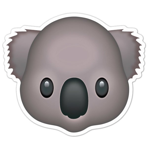 Adesivi per Auto e Moto: Emoticon Viso Koala