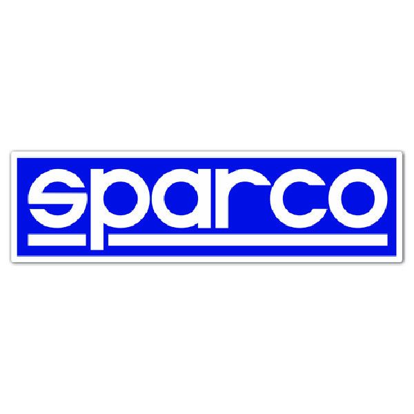 Adesivi per Auto e Moto: Sparco su sfondo blu