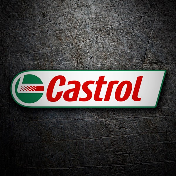 Adesivi per Auto e Moto: Logotipo Castrol in Rosso e Verde