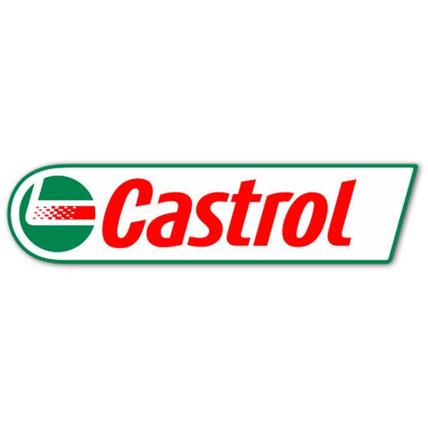 Adesivi per Auto e Moto: Logotipo Castrol in Rosso e Verde