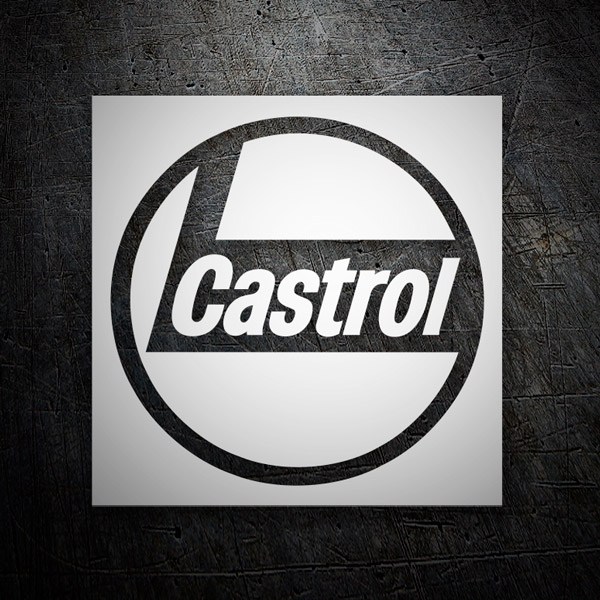 Adesivi per Auto e Moto: Castrol 5 in Composizione Circolare