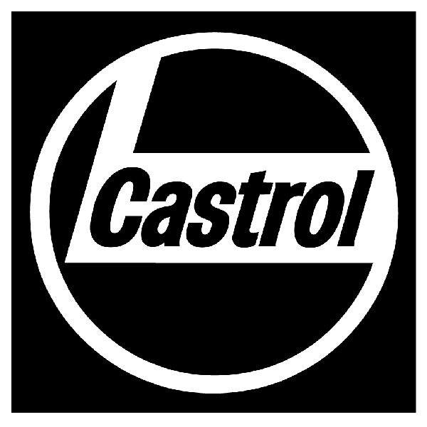 Adesivi per Auto e Moto: Castrol 5 in Composizione Circolare