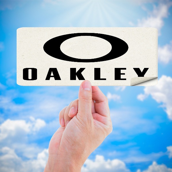 Adesivi per Auto e Moto: Logotipo di Oakley in Ovale