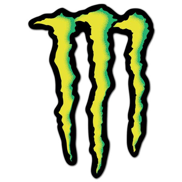 Adesivi per Auto e Moto: Logo Monster Energy con artigli