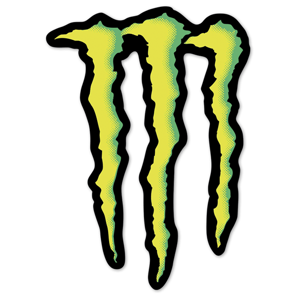 Adesivi per Auto e Moto: Logo Monster Energy con artigli