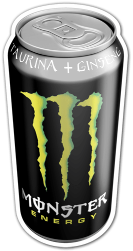 Adesivi per Auto e Moto: Monster Energy lattina 2