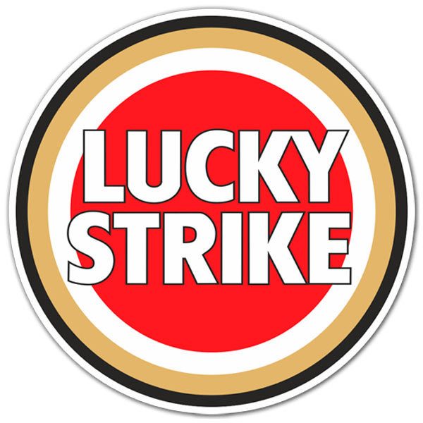 Adesivi per Auto e Moto: Lucky Strike a colori