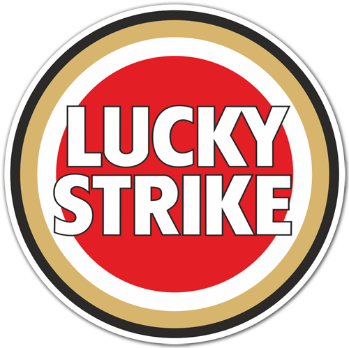 Adesivi per Auto e Moto: Lucky Strike a colori